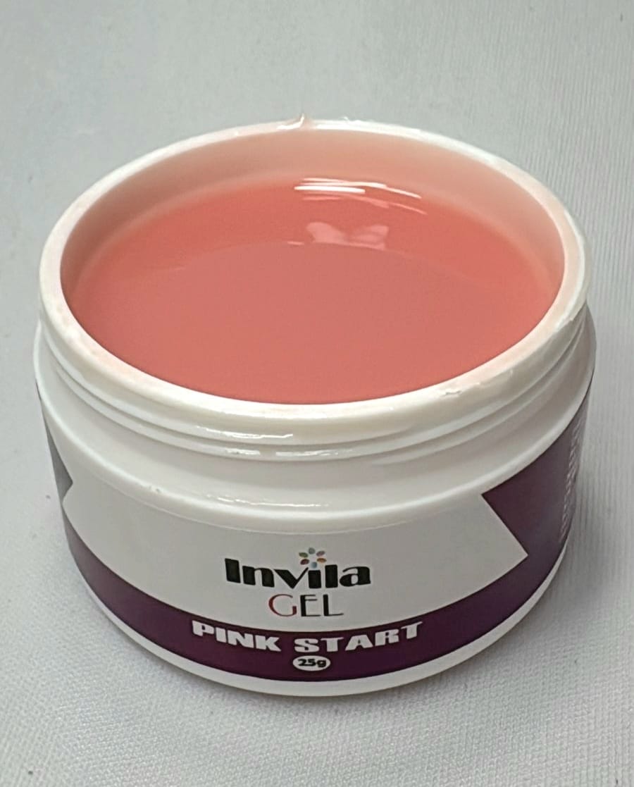 GEL AUTONIVELANTE INVILA PINK START 25G INVILA - Tudo para unhas em gel