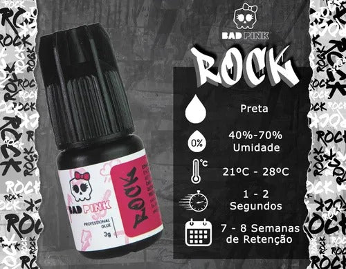 COLA ROCK BAD PINK 3G INVILA - Tudo para unhas em gel