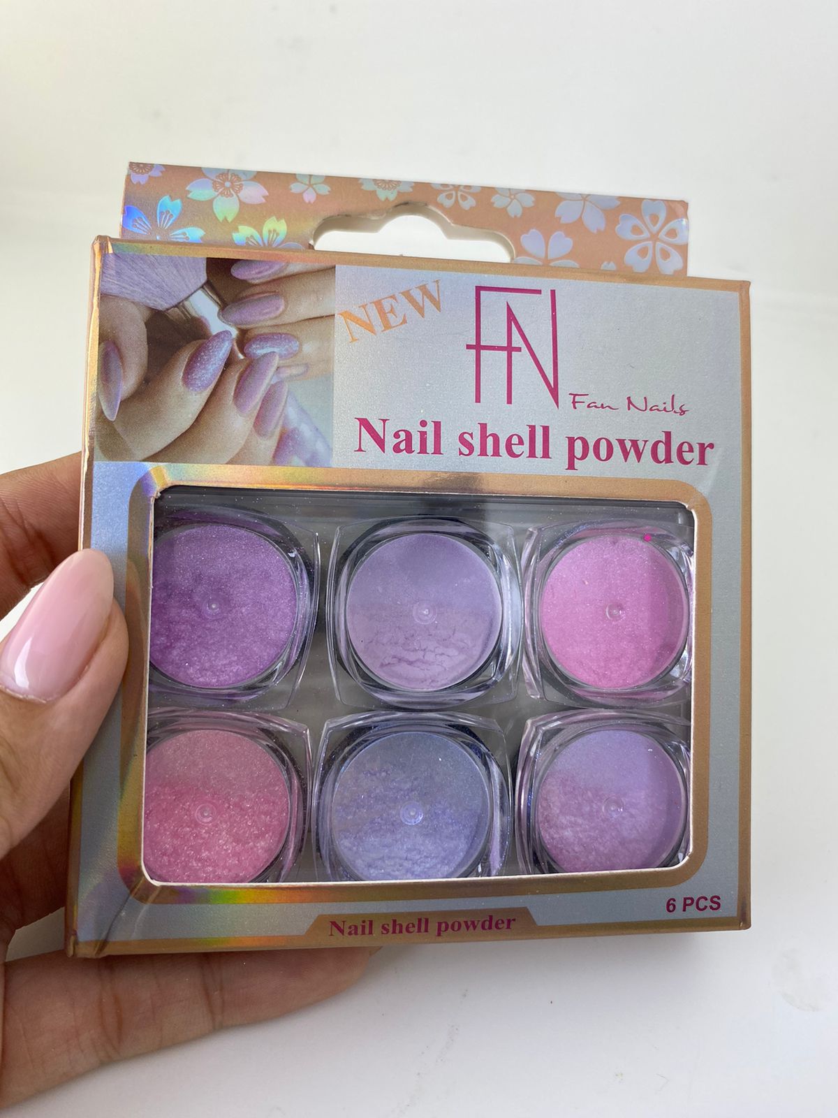PÓ CROMADO FAN NAILS TONS DE ROXO 6UNI INVILA - Tudo para unhas em gel