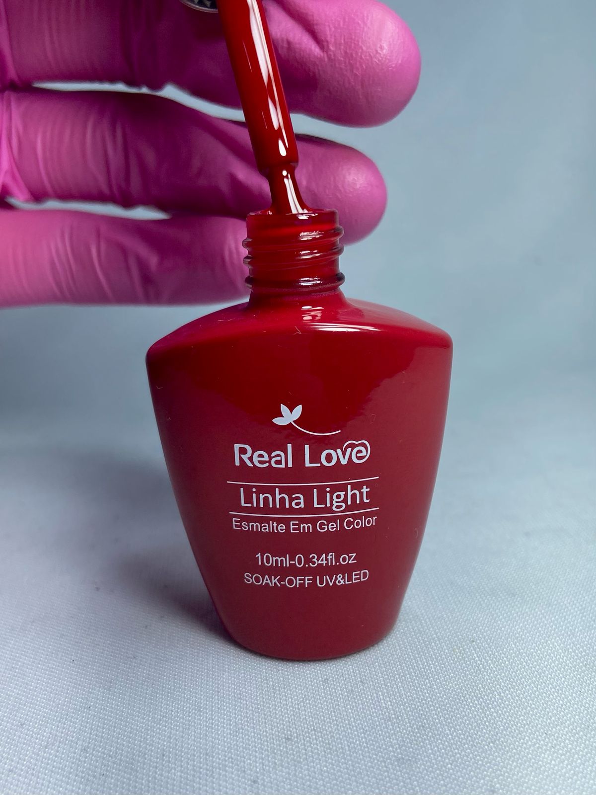 ESMALTE EM GEL REAL LOVE LINHA VERMELHO LIGHT 002- 10ML INVILA - Tudo para unhas em gel