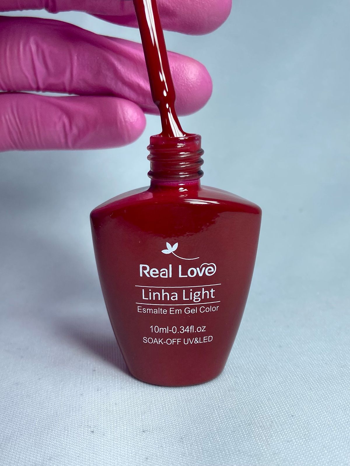 ESMALTE EM GEL REAL LOVE LINHA VERMELHO LIGHT 004- 10ML INVILA - Tudo para unhas em gel