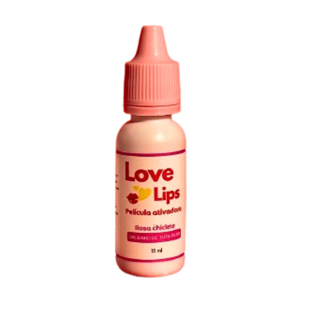 HENNA LABIAL PELÍCULA ROSA CHICLETE LOVE LIPS- 15ML INVILA - Tudo para unhas em gel