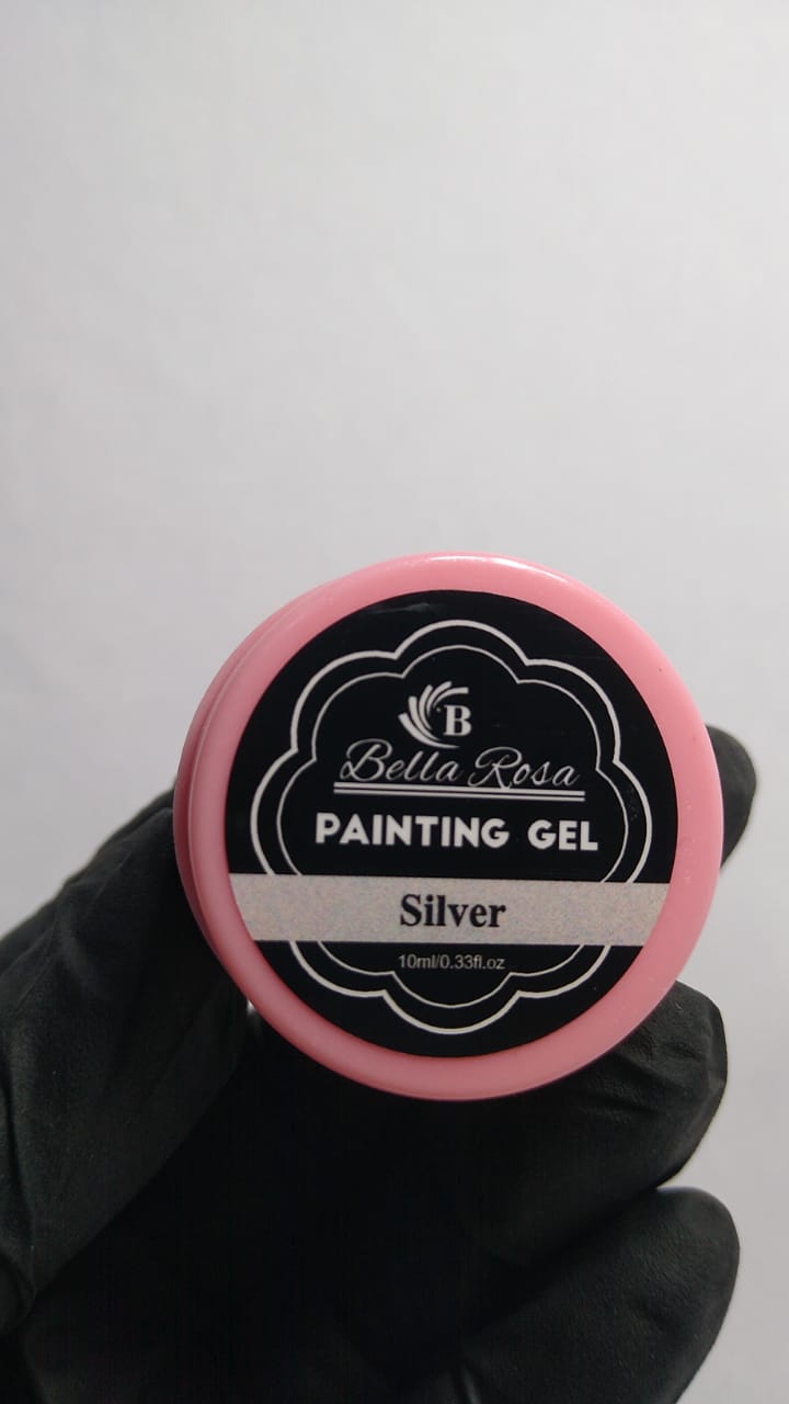 GEL PAINT SILVER BELLA ROSA INVILA - Tudo para unhas em gel
