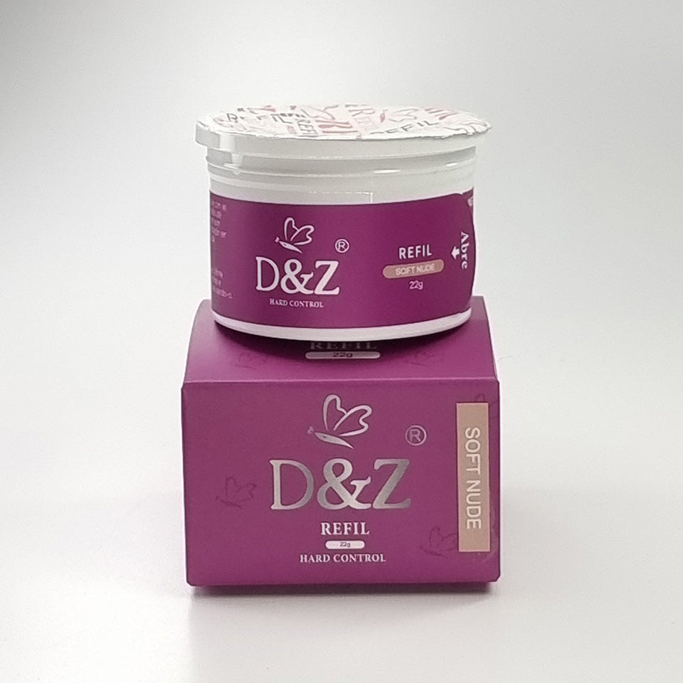 GEL D&Z REFIL SOFT NUDE CÁPSULA- 22g INVILA - Tudo para unhas em gel