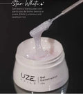 GEL COM GLITTER LUMINOUS STAR WHITE UZE 25G INVILA - Tudo para unhas em gel