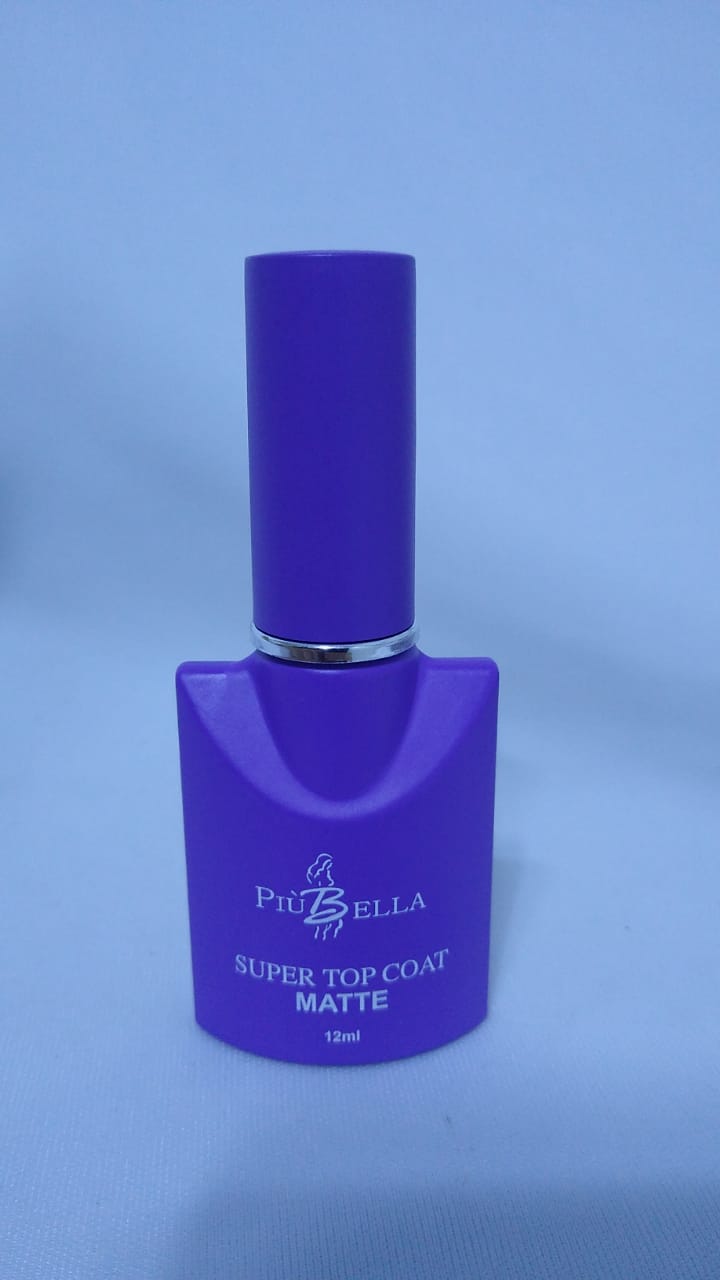 SUPER TOP COAT PIU BELLA MATTE 12ML INVILA - Tudo para unhas em gel