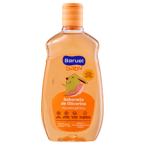SABONETE LIQUIDO DE GLICERINA 210ML - BARUEL BABY
