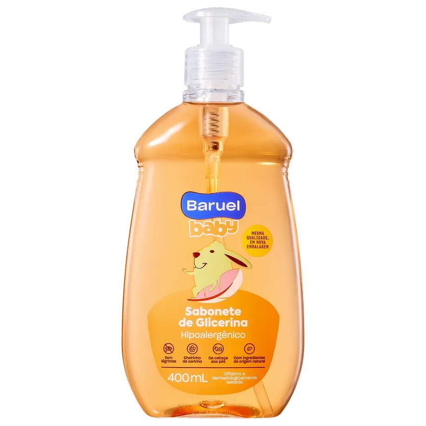 SABONETE DE GLICERINA 400ML - BARUEL BABY