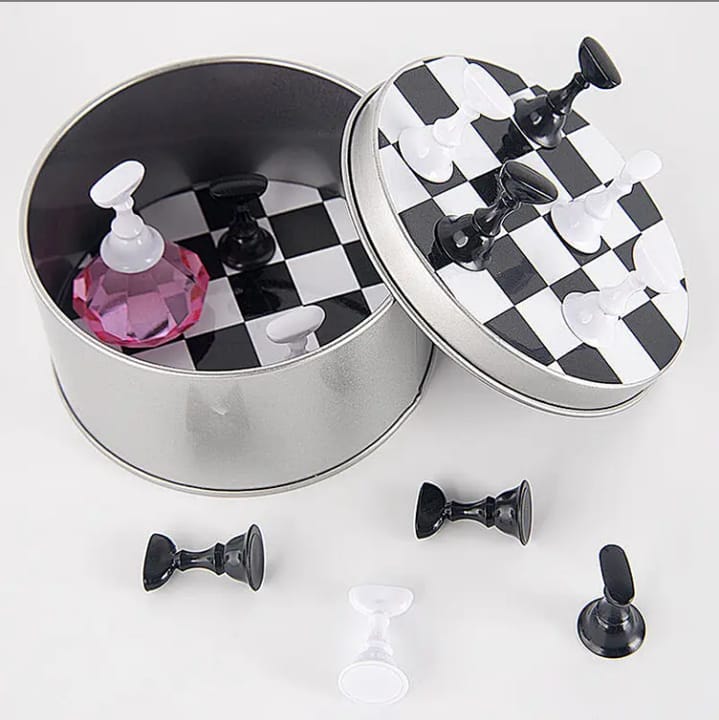 SUPORTE DE XADREZ PARA ARTE EM UNHAS- MAGNÉTICO INVILA - Tudo para unhas em gel
