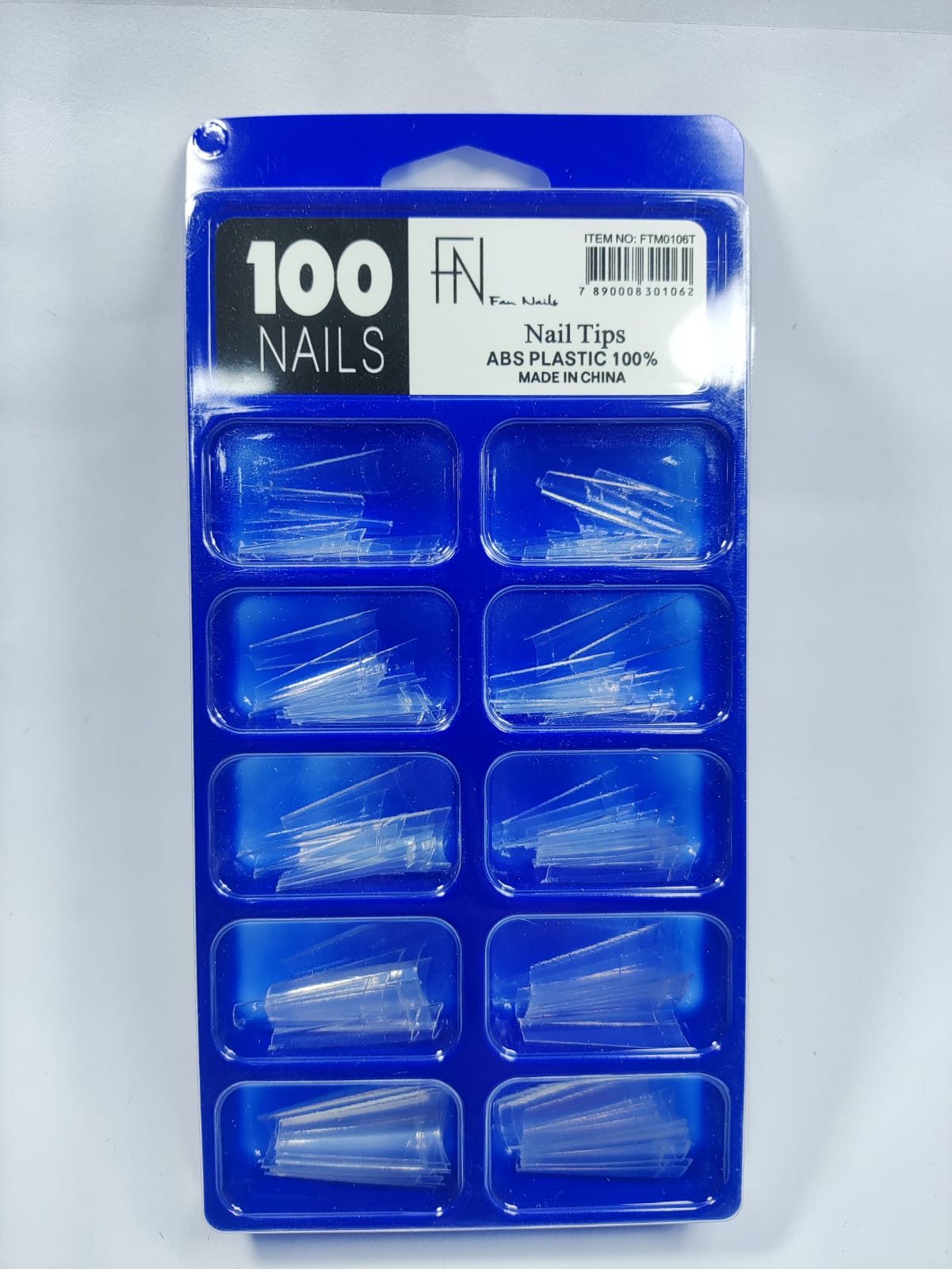 TIPS BAILARINA TRANSPAR. FAN NAILS 100un INVILA - Tudo para unhas em gel