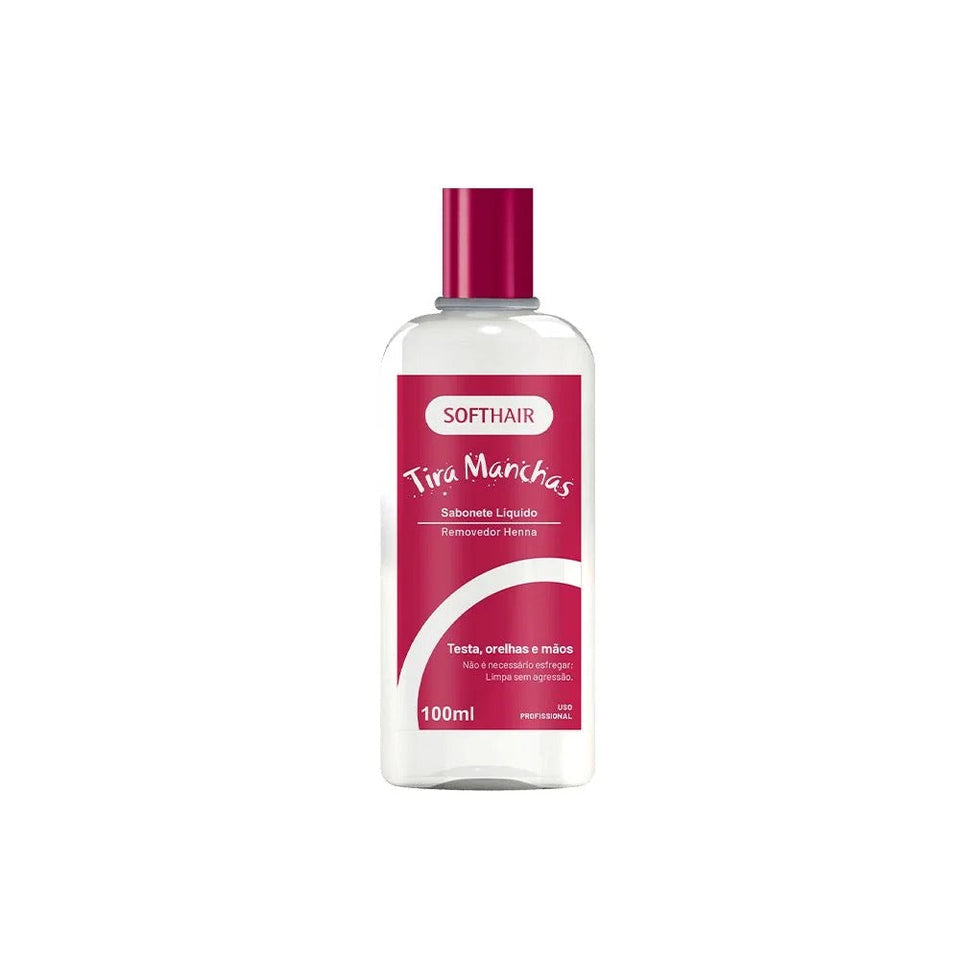 TIRA MANCHAS SABONETE LIQUIDO SOFTHAIR 100ml INVILA - Tudo para unhas em gel