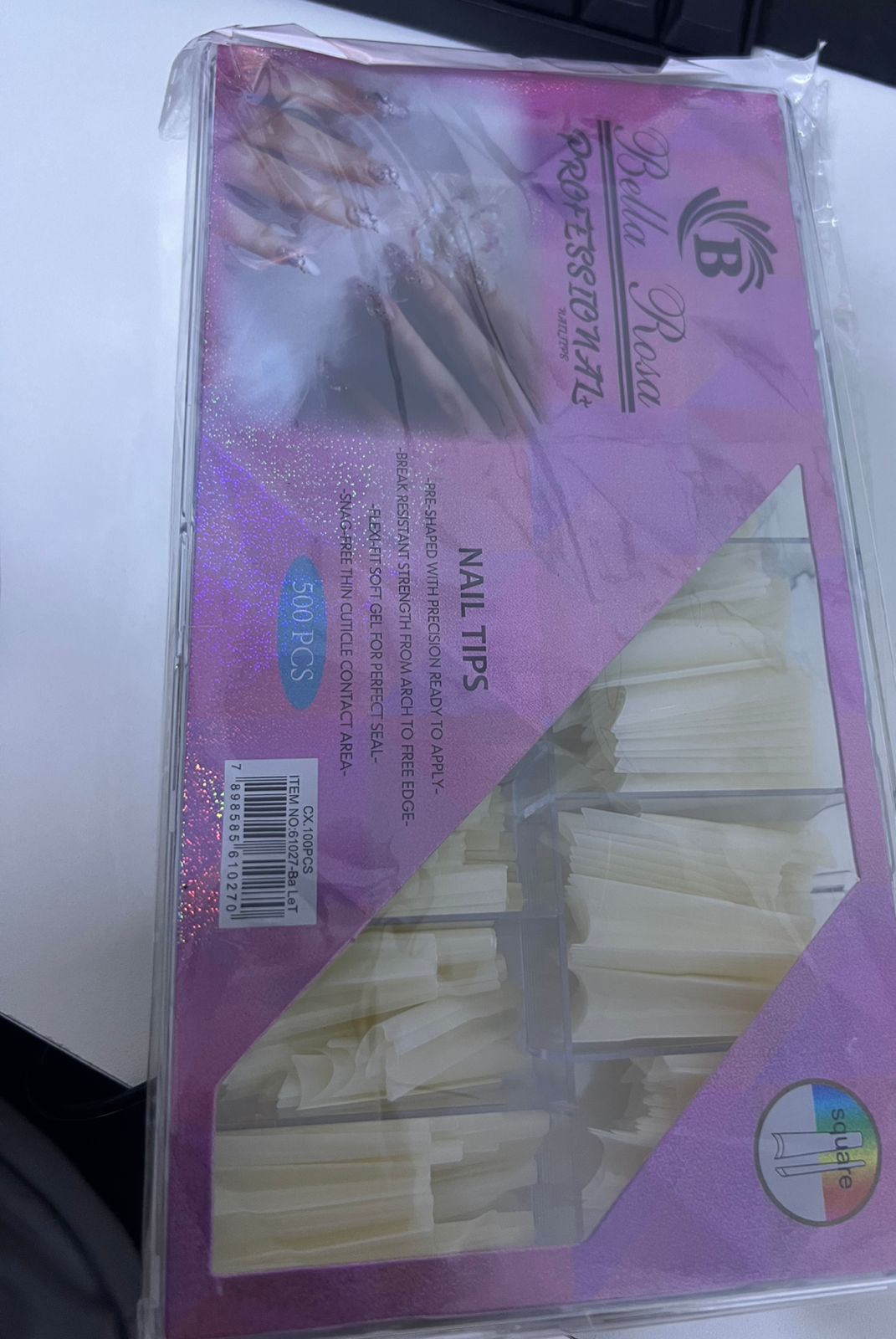 TIPS NAIL BELLA ROSA 500UND