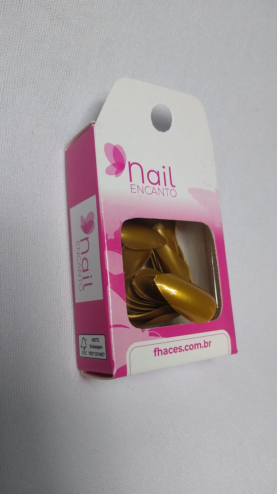 UNHA POSTIÇA STILETO DOURADA 28 UN INVILA - Tudo para unhas em gel