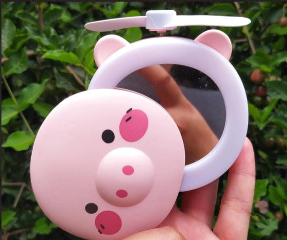 ESPELHO COM ILUMINAÇÃO E VENTILADOR PORQUINHO INVILA - Tudo para unhas em gel
