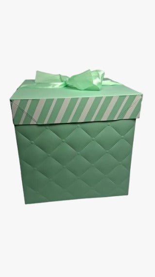 CAIXA PARA PRESENTE DE PAPEL AMIGOLD VERDE ÁGUA INVILA - Tudo para unhas em gel
