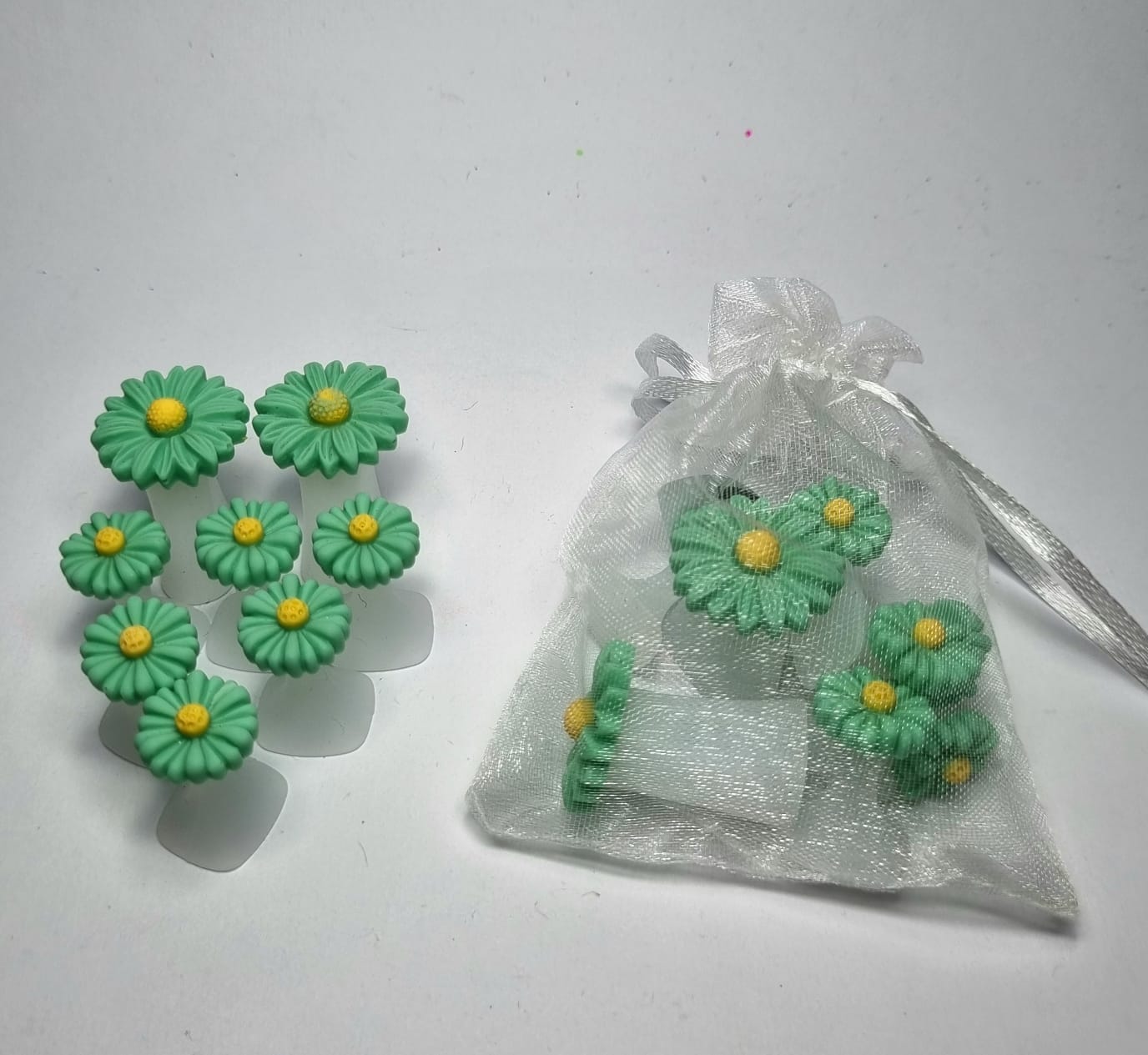 SEPARADORES DE DEDO FLOR- VERDE INVILA - Tudo para unhas em gel