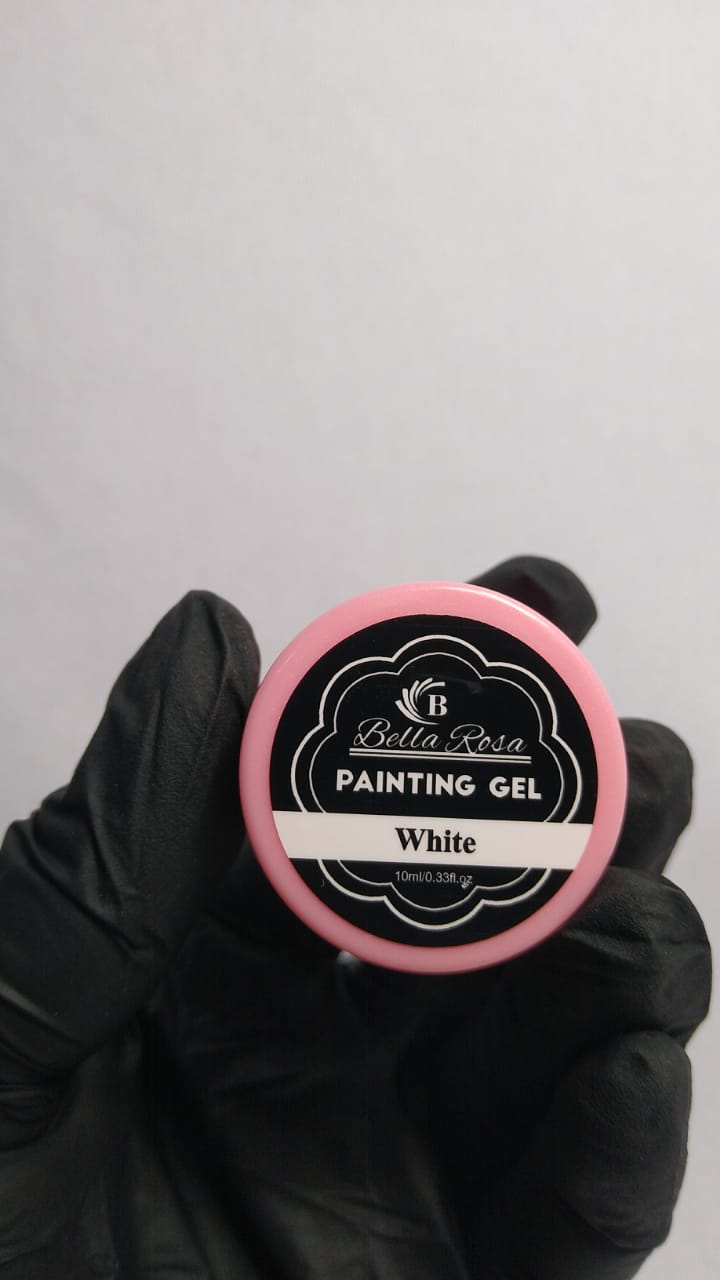 GEL PAINT WHITE BELLA ROSA INVILA - Tudo para unhas em gel