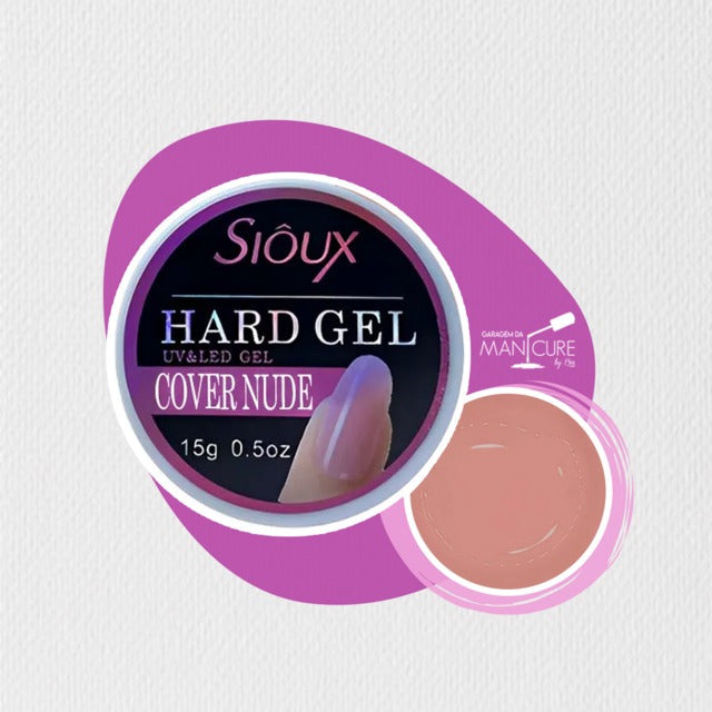 GEL HARD COVER NUDE - SIOUX 15G INVILA - Tudo para unhas em gel