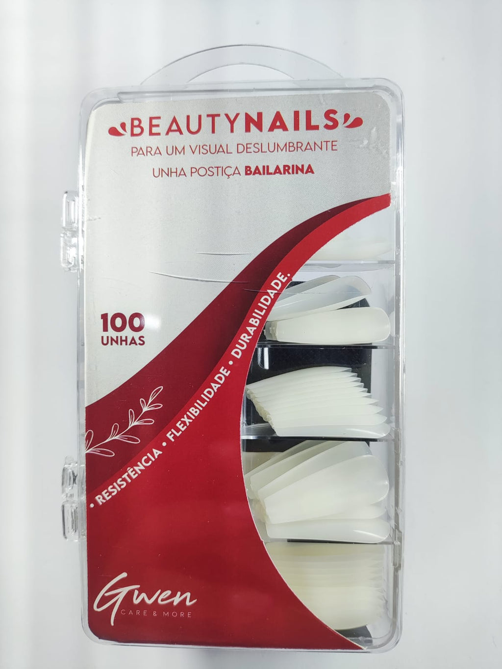 POSTICA BAILARINA LEITOSA GWEN 100UN INVILA - Tudo para unhas em gel