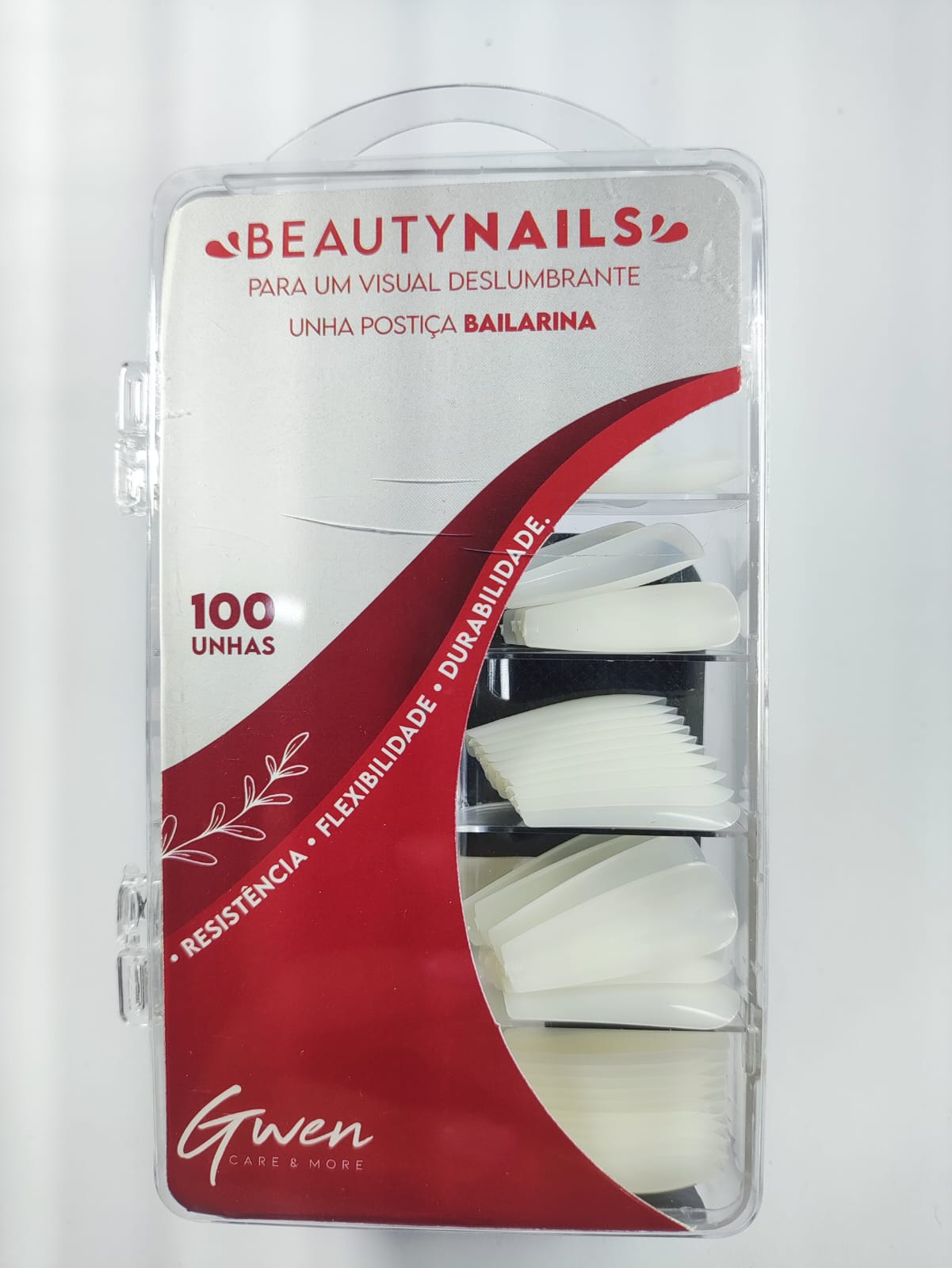 POSTICA BAILARINA LEITOSA GWEN 100UN INVILA - Tudo para unhas em gel