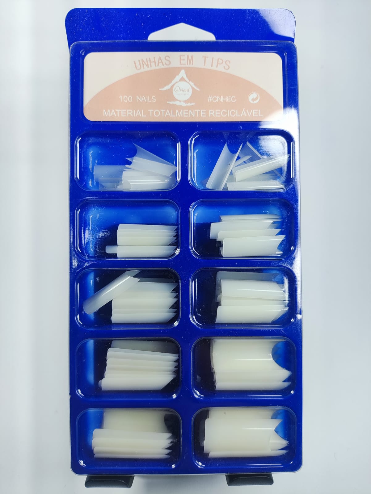 TIPS LEITOSA CURVATURA C 100UN INVILA - Tudo para unhas em gel