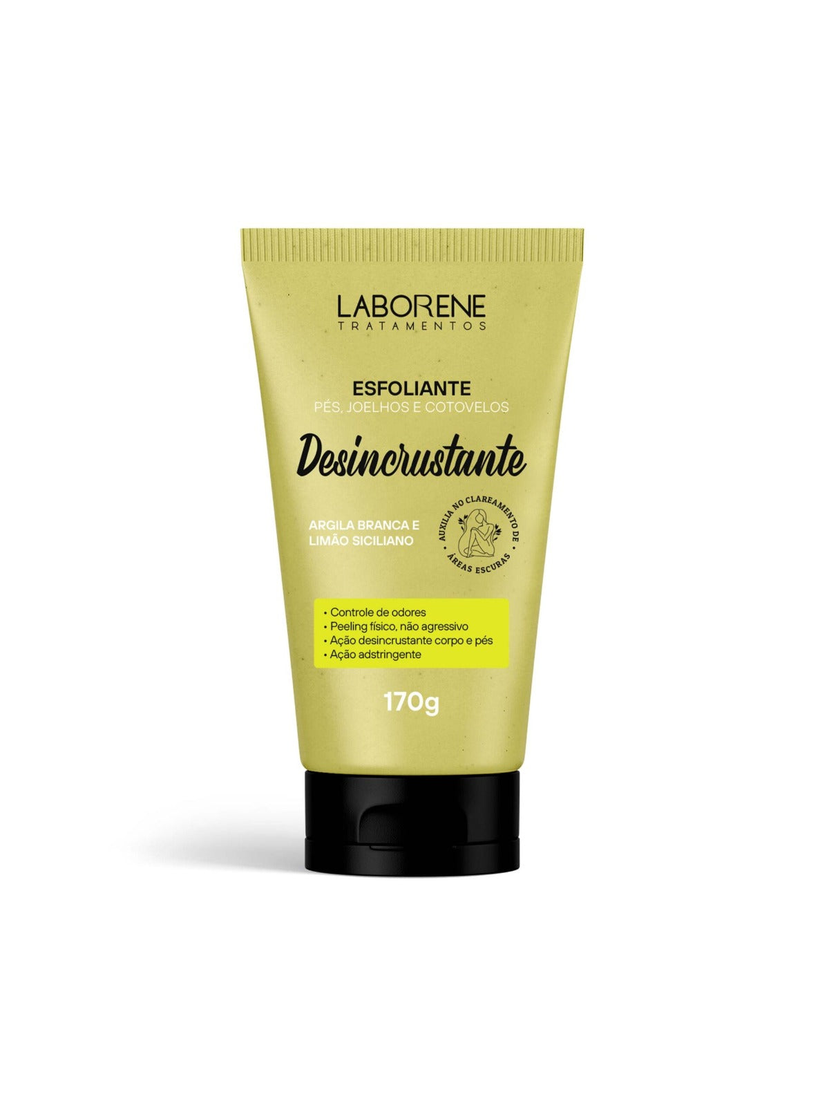 ESFOLIANTE CORPORAL E FACIAL DESINCRUSTANTE LABORENE 170g INVILA - Tudo para unhas em gel