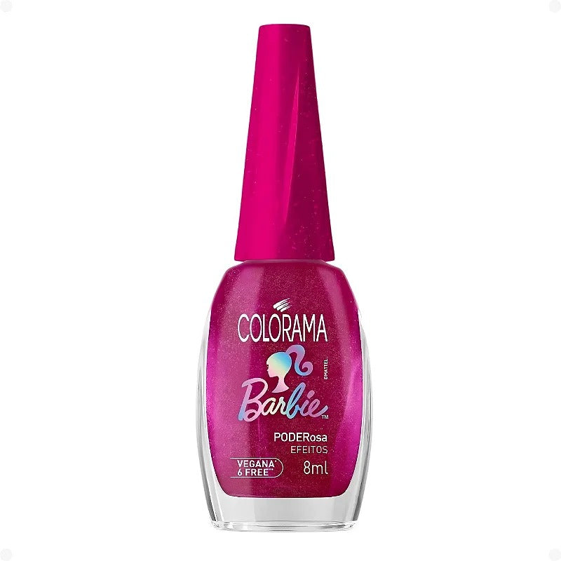 ESMALTE COLORAMA BARBIE PODEROSA 8ML INVILA - Tudo para unhas em gel