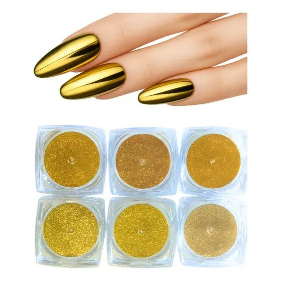 KIT PO CROMADO INVILA - Tudo para unhas em gel