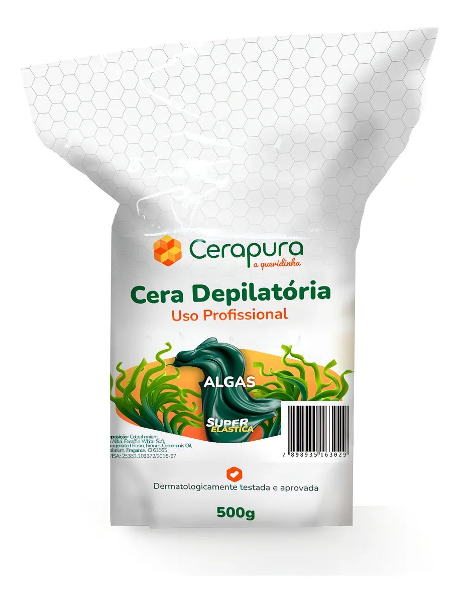 CERA DEPILATORIA CERAPURA ALGAS 500G INVILA - Tudo para unhas em gel