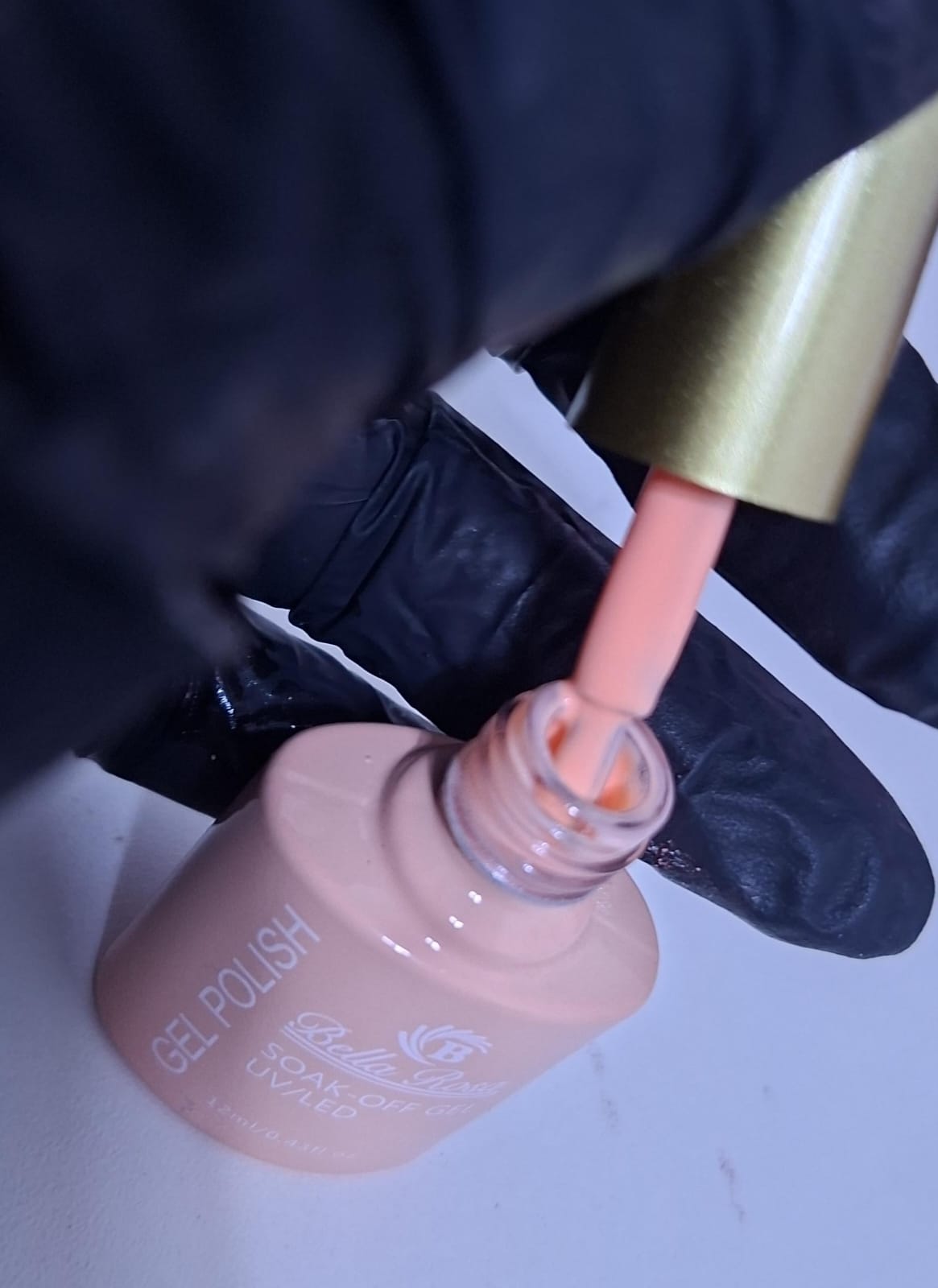 ESMALTE EM GEL BELLA ROSA TAMPA DOURADA 22 12ML INVILA - Tudo para unhas em gel