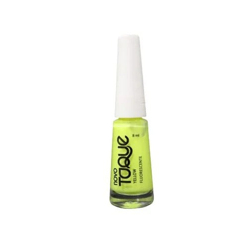 ESMALTE YELLOW FLUORESCENTE NOVO TOQUE- 8 ML INVILA - Tudo para unhas em gel