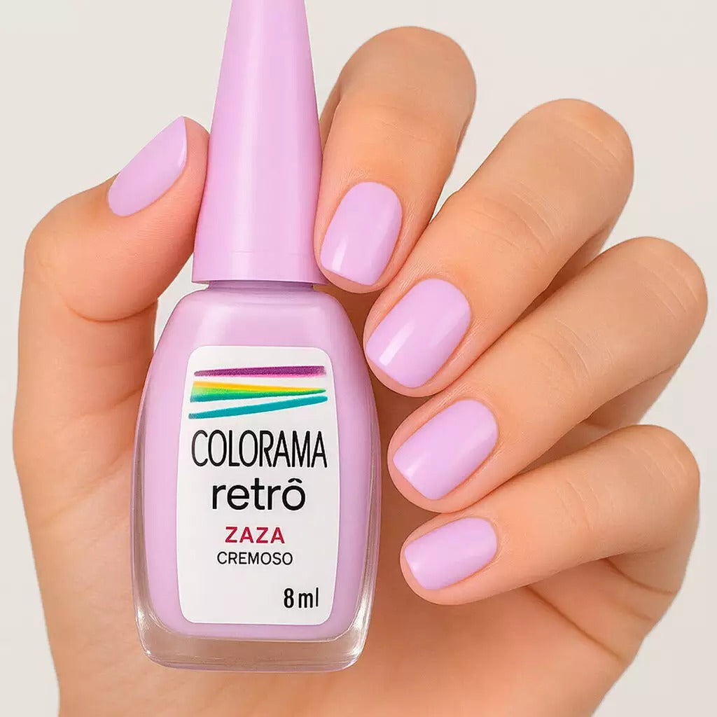 ESMALTE COLORAMA ZAZÁ LINHA RETRO 8ML INVILA - Tudo para unhas em gel