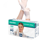 LUVAS DESCARTAVEL COM PO INOVEN (M) 100un