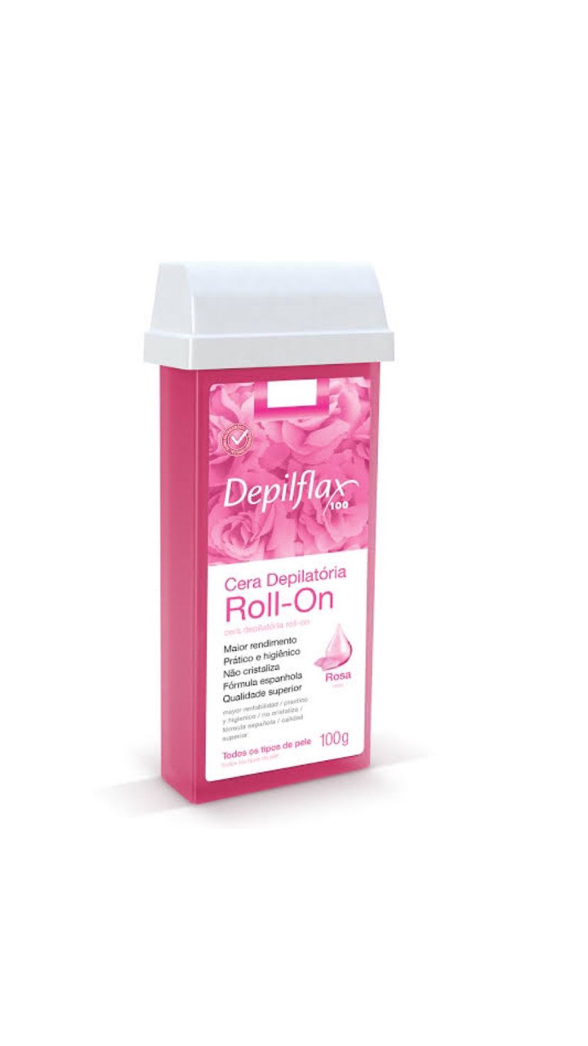 CERA DEPILATORIA ROLL-ON  ROSA 100G  - DEPILFLAX INVILA - Tudo para unhas em gel