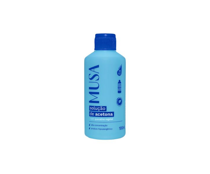 SOLUÇÃO DE ACETONA MUSA- 100ML INVILA - Tudo para unhas em gel