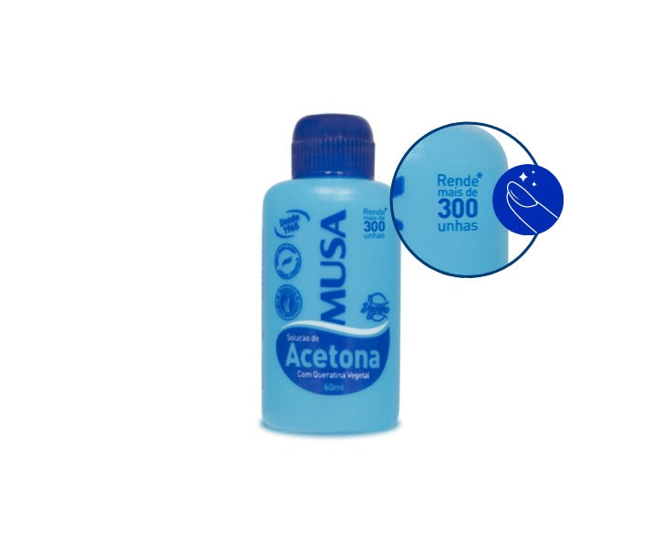 ACETONA MUSA- 60 ML INVILA - Tudo para unhas em gel
