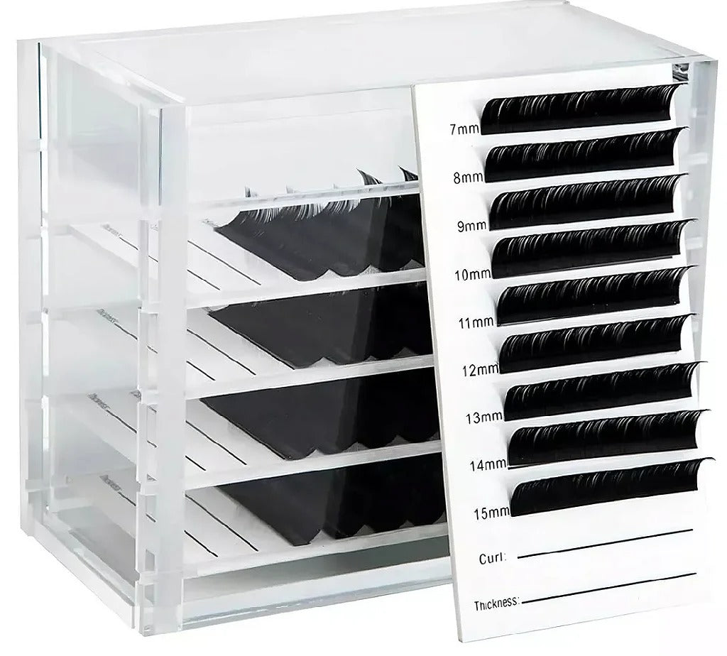 PORTA CILIOS ACRILICO- 6 SLOTS INVILA - Tudo para unhas em gel