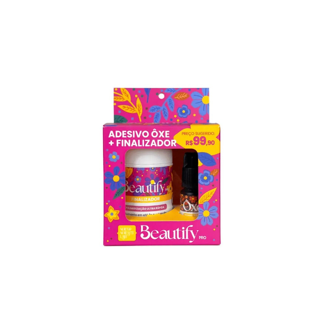 KIT ADESIVO + FINALIZADOR OXE INVILA - Tudo para unhas em gel