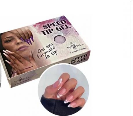SPEED TIP GEL ALMOND - PIU BELLA INVILA - Tudo para unhas em gel