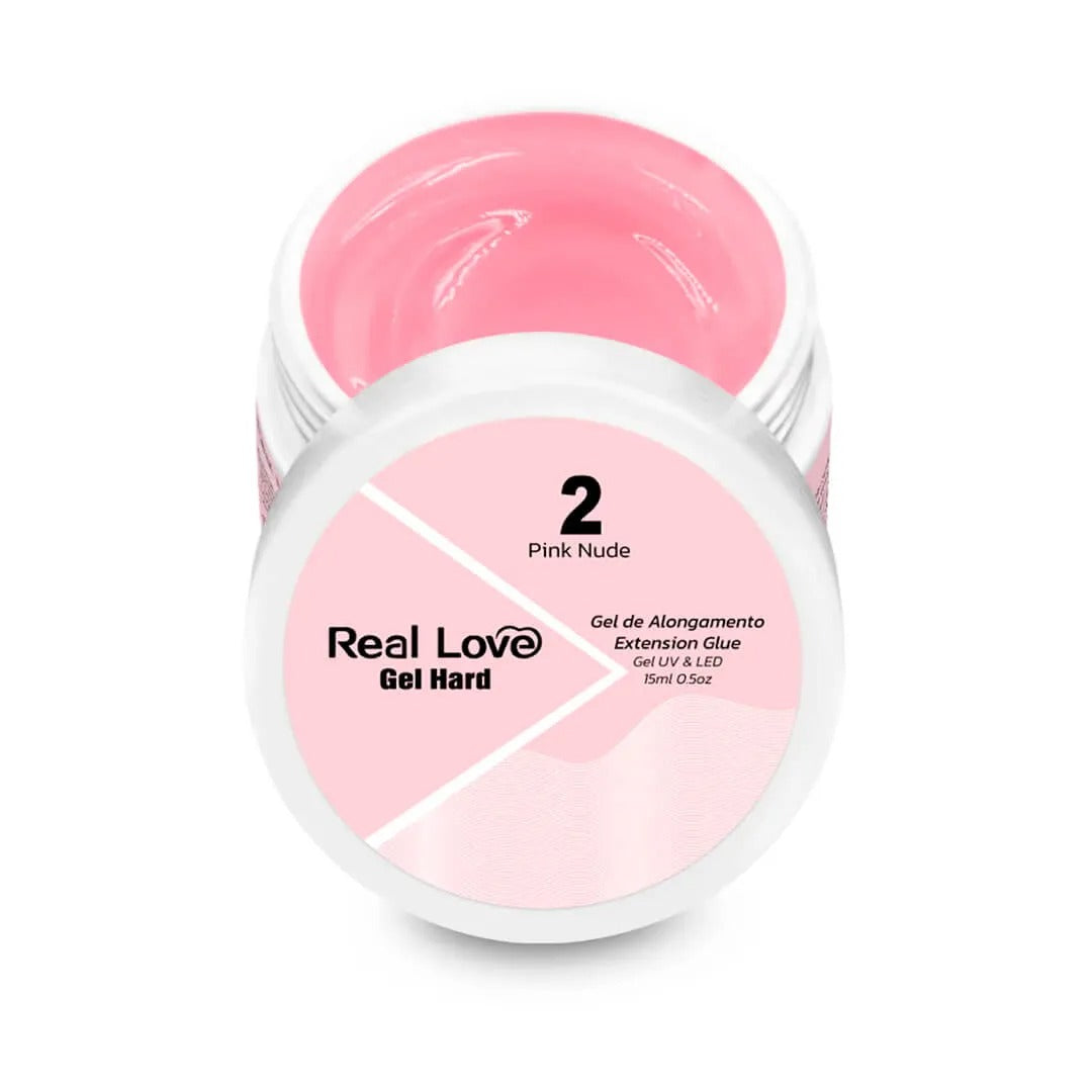GEL REAL LOVE HARD 2 PINK NUDE- 15g INVILA - Tudo para unhas em gel