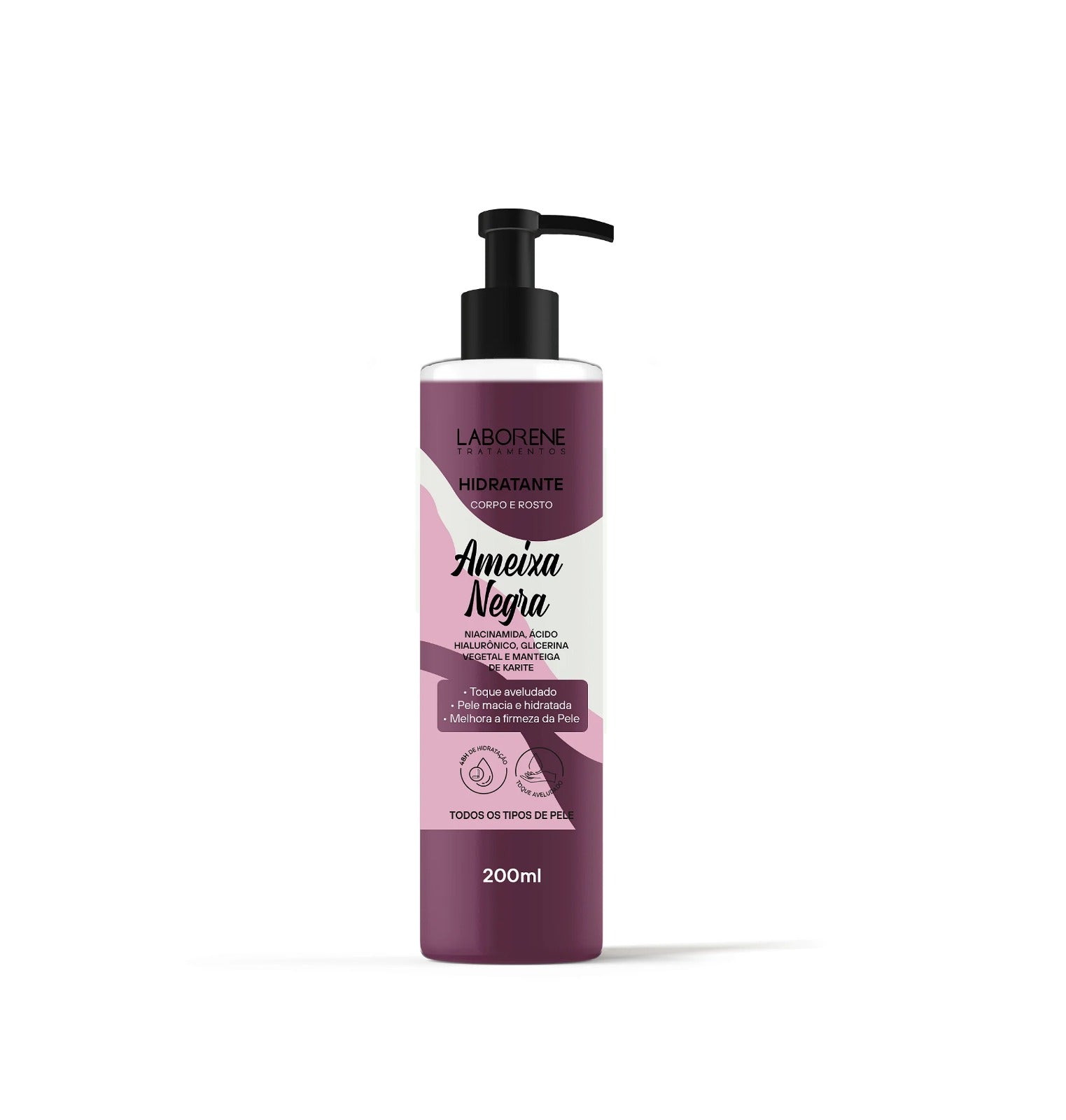 HIDRATANTE AMEIXA NEGRA LABORENE 200ML INVILA - Tudo para unhas em gel