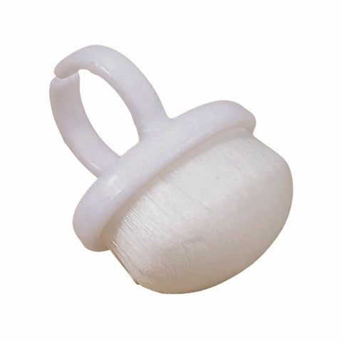 ANEL COM ESCOVINHA BRANCO INVILA - Tudo para unhas em gel