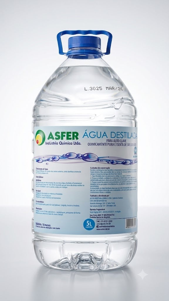 ÁGUA DESTILADA 5L - ASFER