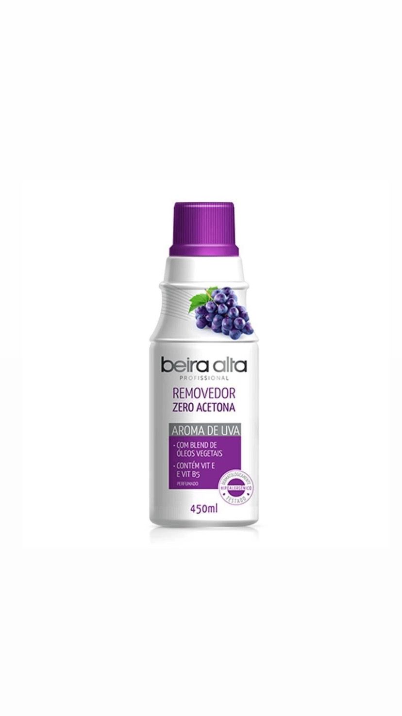 REMOVEDOR ZERO ACETONA UVA 450ML -BEIRA ALTA INVILA - Tudo para unhas em gel