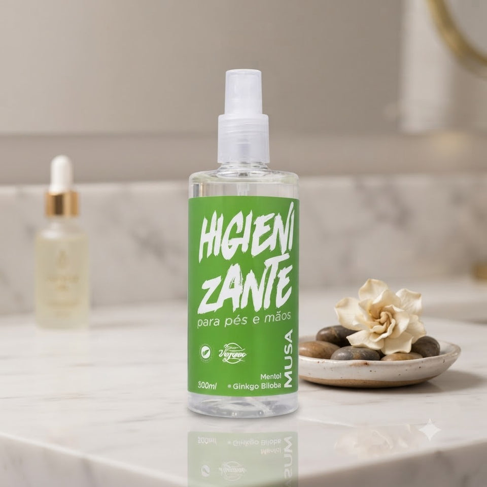 HIGIENIZANTE PARA PES E MAOS 300ML - MUSA