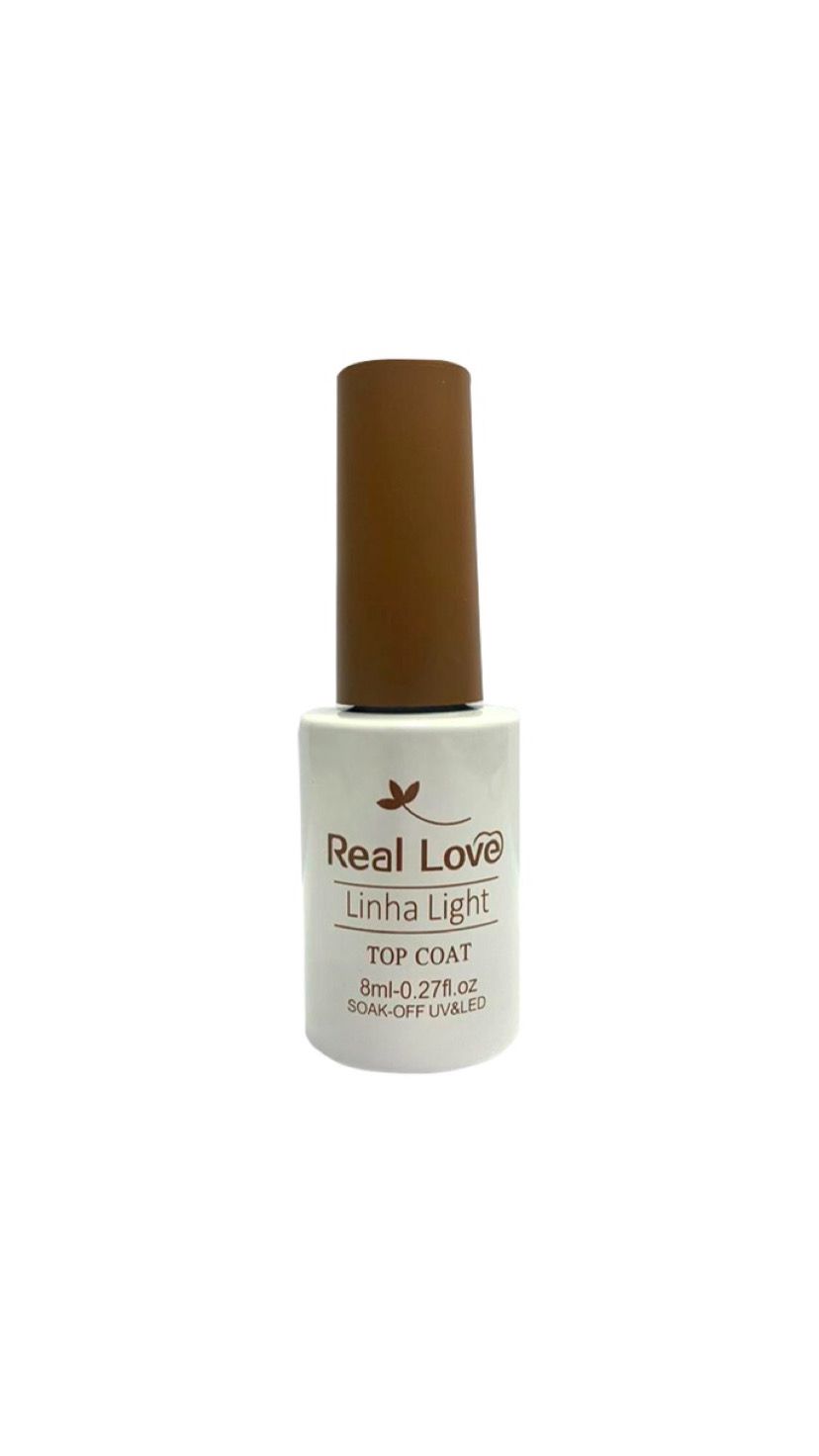 TOP COAT LIGTH REAL LOVE  8ml INVILA - Tudo para unhas em gel