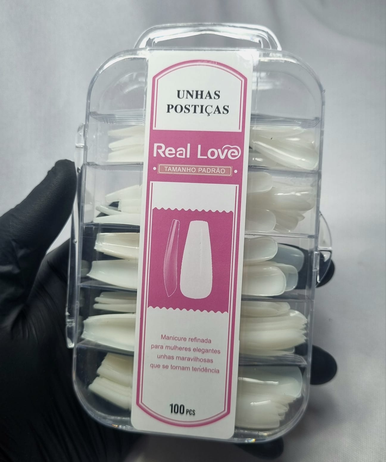 POSTIÇA BAILARINA LEITOSA REAL LOVE- 100 UND INVILA - Tudo para unhas em gel