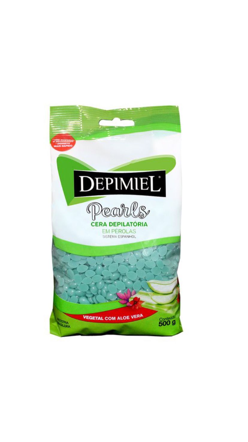 CERA DEPILATÓRIA VEGETAL EM PÉROLAS 500G-DEPIMIEL INVILA - Tudo para unhas em gel