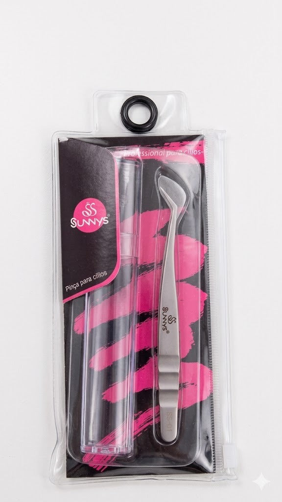 PINÇA PARA CÍLIOS CURVADA SS-01 - SUNNYS