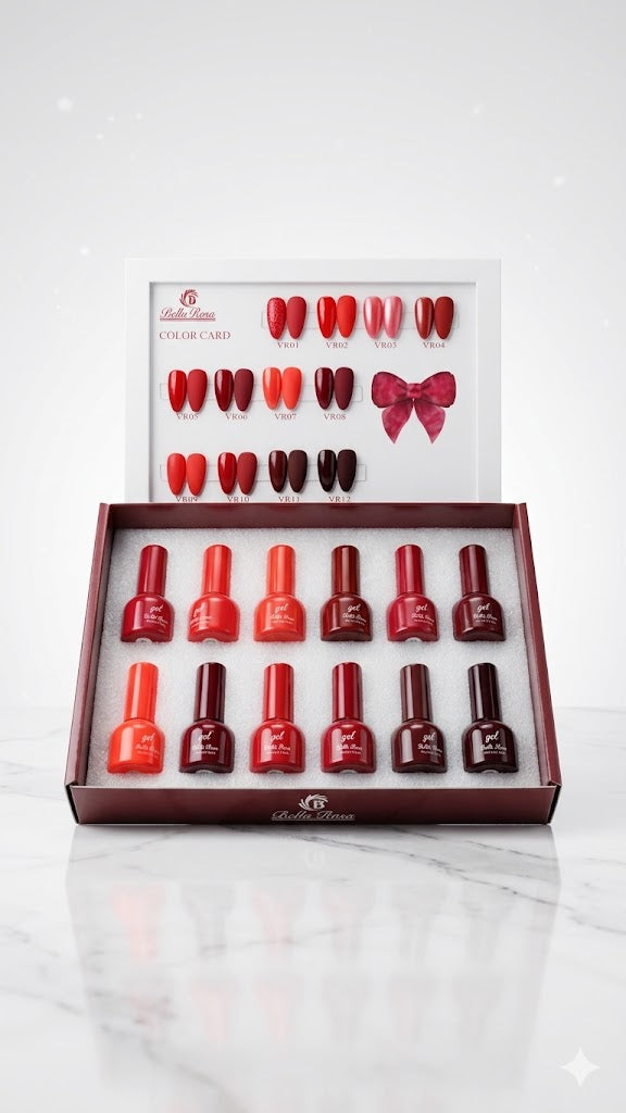 KIT ESMALTE EM GEL LAÇO BELLA ROSA 12UN